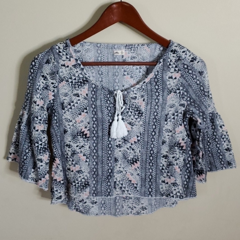 Hollister Patterned Crop Top